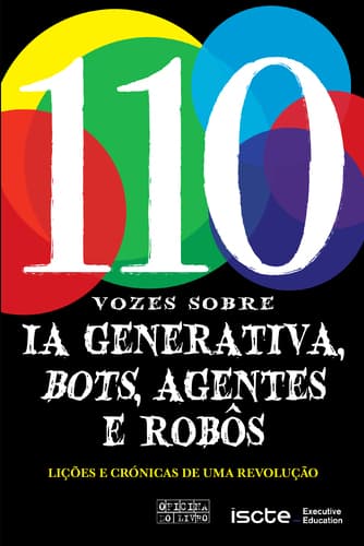Capa do livro "110 Vozes sobre IA Generativa, Bots, Agentes e Robôs"